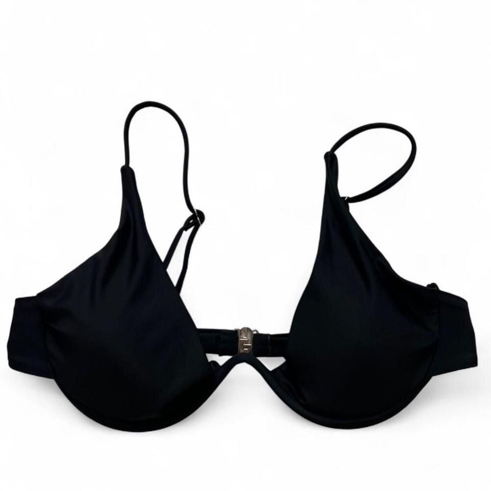 Black Underwire Bikini Top Minimalist Zaful Swimwear Women’s Large